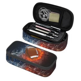 Gaakvrr Basketball Pencil Case for Boys and Kids, Cute Pencil Box, Football-1, Unit size, Casual