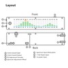 Music Spectrum Level Light Dual Channel DSP 15 Band Digital