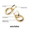 Ana Luisa Gold Drop Earrings - Sage - Hypoallergenic, Water-Resistant,