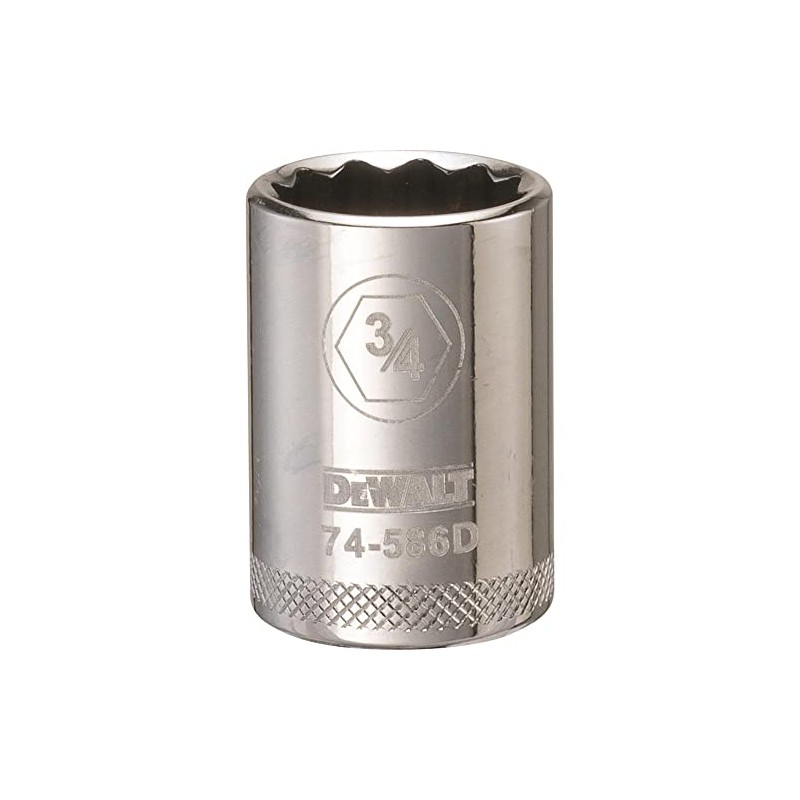 DEWALT DWMT74586OSP 12 Point 1/2" Drive Socket 3/4" SAE