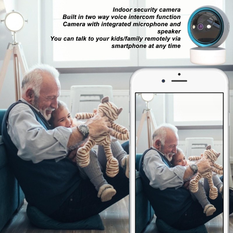 2K Indoor Camera Night Vision Mode Support Infrared Detection 2.4G