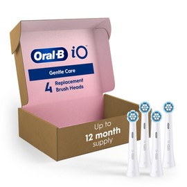 Oral-B Oral-B iO Series Gentle Care Electric Toothbrush Replacement Brush Heads for an Oral-B Electric Toothbrush, 4 Count, White