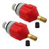 Qblahip 2PCS Orange Inflatable Boat Pump Adapter Air Valve Adapter
