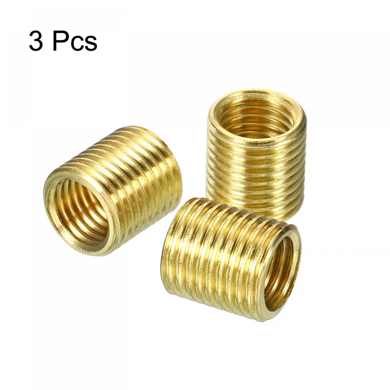 sourcing map Thread Reducing Nuts Insert M10 x 1mm Male