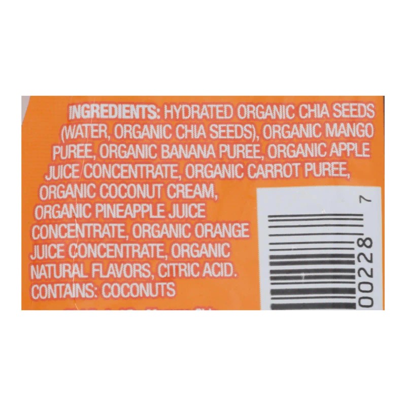 UD_Mamma Chia Squeeze Case of 16 3.5 oz Vitality Snack-Mango