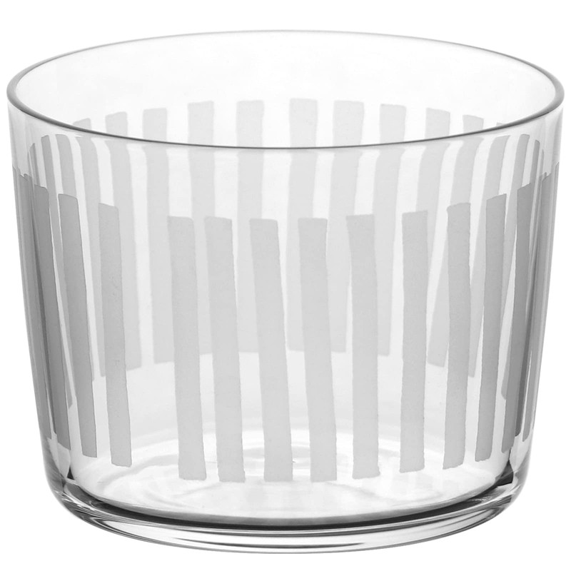 Kimura Glass Patern 255374 7 oz Shimashima Glass, Approx. Height