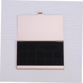 Levemolo 1pc Aluminum Sim Card Holder Needle for Phone Number Storage Compact Sim Bag Organizer for Home and Shop Golden Design for Easy Access and Organization