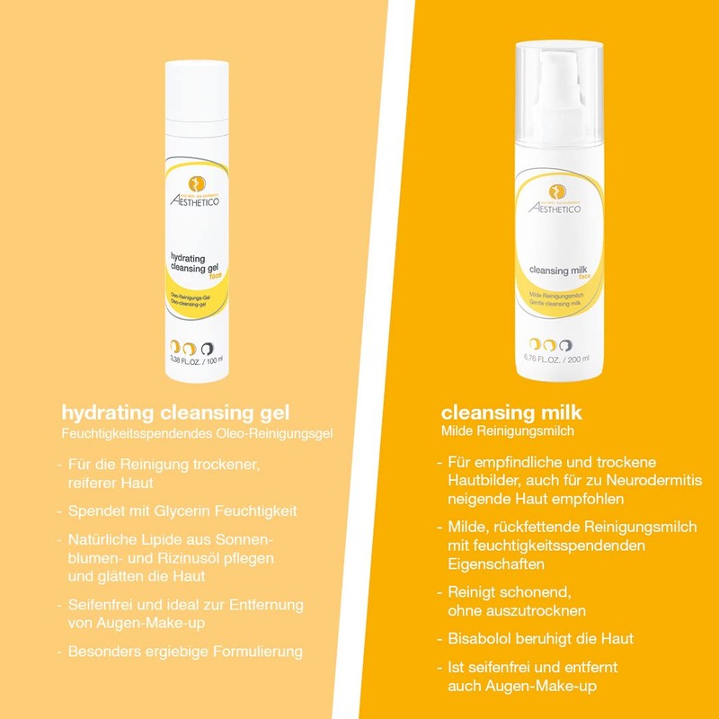 AESTHETICO Cleansing Milk - Mild Soap-Free Cleansing Milk for Dry