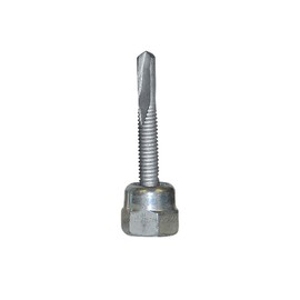 Everflow 8031925-25 1/2" Screw Vertical Threaded Rod Anchor Designed for Steel Structure, Steel with Electro-Zinc, 1/4-14 x 2" Screw Length (25 Pack)