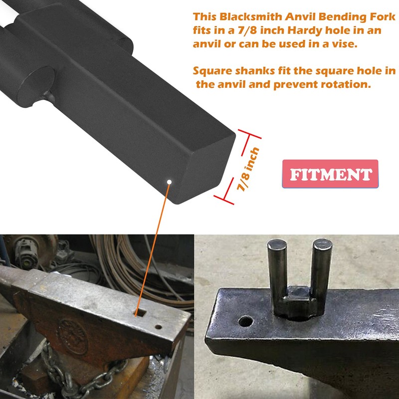 Blacksmith Hardy Anvil Tool 7/8" hardy Turning Bending Forge Scrolling