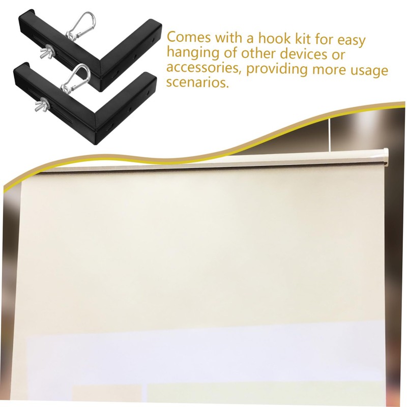 DOITOOL Sturdy Metal Projector Screen Bracket Wall Mount Bracket l