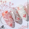 COLORBIRD Nail Seal, Plump Flower, Nail Parts, Flower, Floral Pattern,