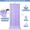 20x10ft Wrinkle Free Lavender Backdrop Curtain for Parties Soft Fabric