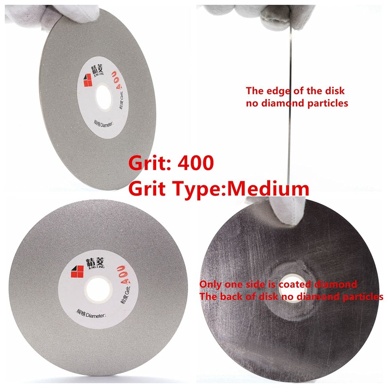 JINGLING 4" inch 100mm Diamond Flat Lap Disc Coated Grinding