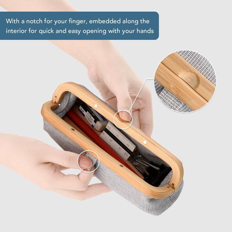 GUDEE UROKI Pen Case Pencil Pouch Lightweight and Spacious with