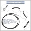 RATCHROLL 55.12" Length 10mm ID Motorcycle Hydraulic Brake Line Oil