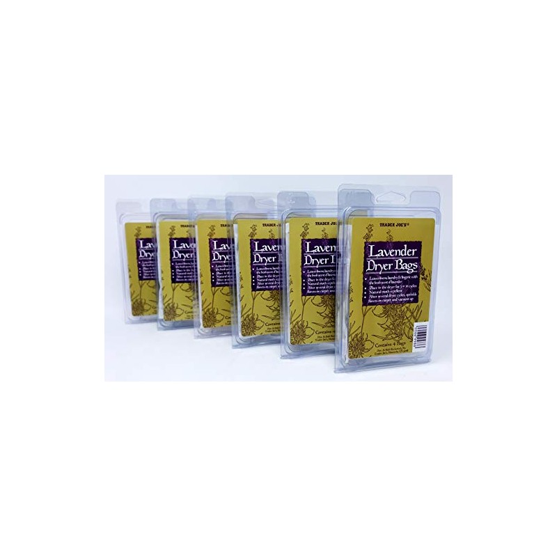 Trader Joes Lavender Dryer Bags - Pack of 6 Boxes