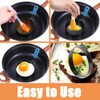 4Pack Egg Rings for Frying, Stainless Steel Egg Rings with