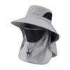 Wide Brim Sun Hat with Neck Flap for Outdoor Travel