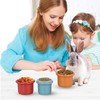 Pack of 8 Stacking Cups Rabbits, Multicoloured, Reusable Bunny Guinea