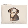 Mr. & Mrs. Panda Make Up Bag Dog Relaxed, White,