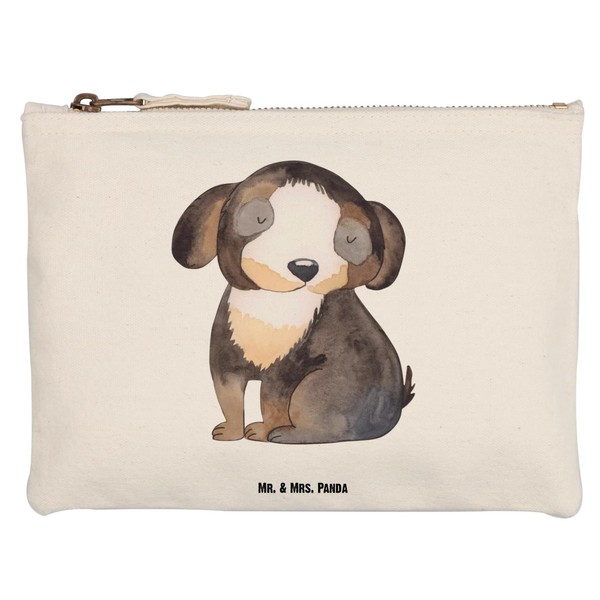 Mr. & Mrs. Panda Make Up Bag Dog Relaxed, White,