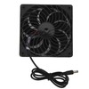 Solar Panel Fan 10W Exhaust Fan Dual Layer Metal Shell