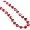 Metallic Red Plastic Bead Necklaces - 32'', 4 Count -