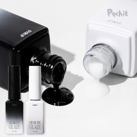 pochit Pochet Demuir Glaze Black White Syrup Gel Single Item / 포칫 드뮤어 글레이즈 블랙 화이트 시럽젤 단품