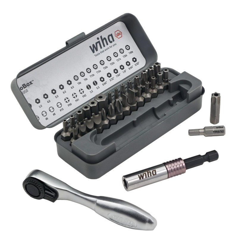 Wiha 74958 32 Piece GoBox Security Bit Set with Mini