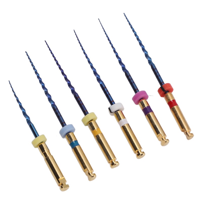 6pcs SX F3 Dental Endo Canal Files Large Taper Thermal