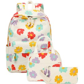 Bluboon School Backpack Teens Girls Boys Kids School Book Bags with Lunch Box Pencil Bag