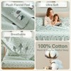 True North by Sleep Philosophy Flannel Sheets Queen Size, Cozy
