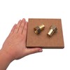 SKIR'CO 2 pieces female thread barb brass fitting 1/2 inch