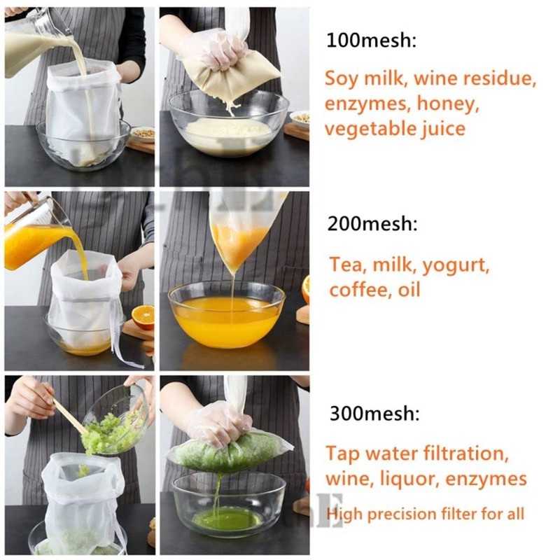 FreshDcart FDCA3014 Milk Filter Bag, Cheese Cloth Bag for Straining