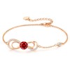 CDE Women's Infinity Heart Birthstone Bracelet Women's Ziconia Infinity Bracelets