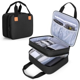 Luxja Photo Printer Storage Case, Double Layer, Holds Parts Together, Compatible with Canon Printers SELPHY CP1500 / CP1300 / CP1200, black, Practical