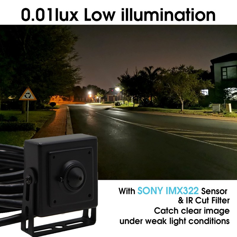 Svpro USB Camera with Holder, 1080P HD Webcam Camera Pinhole
