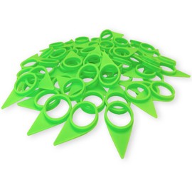 TYK Industries 33mm High Visability Green Loose Wheel Lug Nut Safety Check Indicators 50 Pack - Commercial Truck Wheel Nut Pre-Trip Safety Inspection Tool