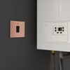 BG Electrical Single Wall Switch with LED Power Indicator, Double