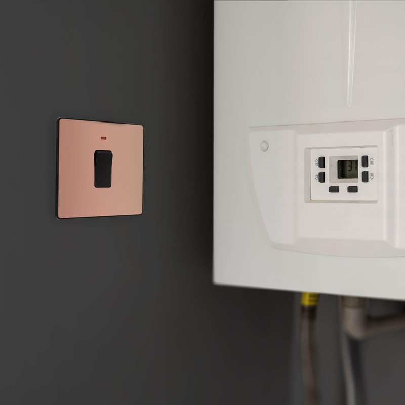BG Electrical Single Wall Switch with LED Power Indicator, Double