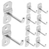 TEHAUX Storage Hole Hooks Square Storage Hook Display Hooks Pegboard