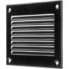 Vent Systems 5 Pcs 10x10cm Black Metal Air Vent Grille