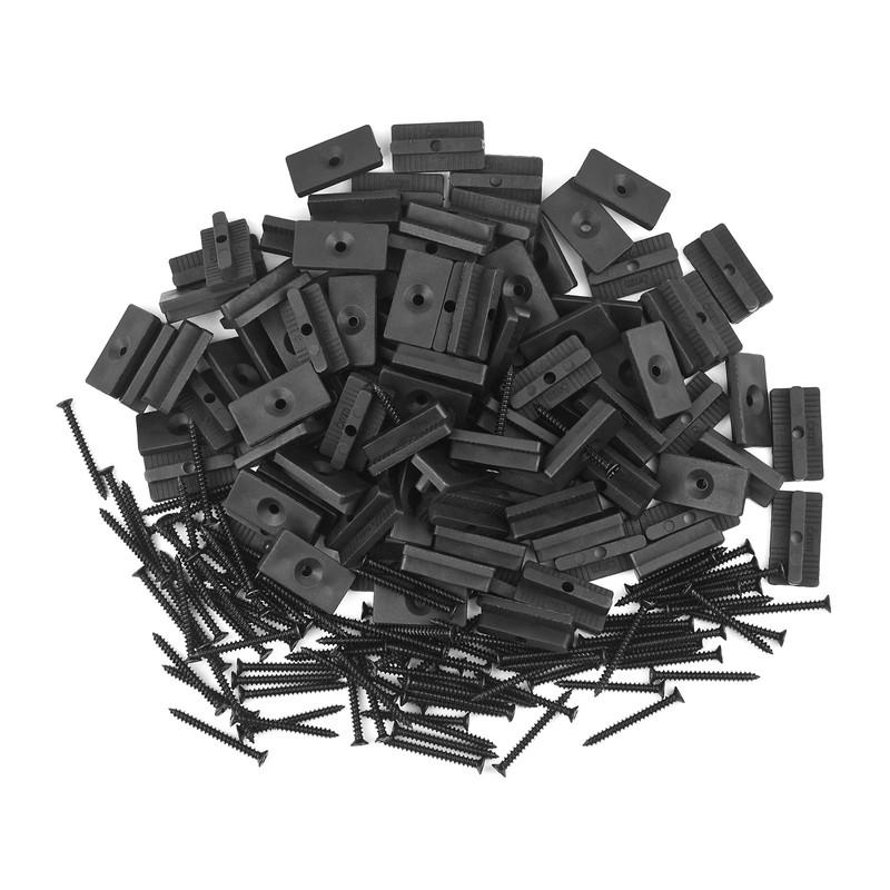 JJWNMLL composite decking clips 100 pcs - 6mm hidden fasteners/plastic