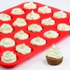 CAKETIME Silicone Mini Muffin Pan 24 Cups Mini Cupcake Pans,