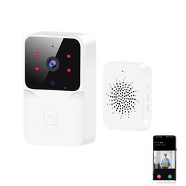 zmart Tuya Video Doorbell, Wireless HD Camera, IR Alarm, Security, Smart Home, Doorbell, Intercom, For Home Use, Japanese Instruction Manual Included