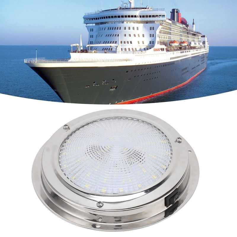 Marine Cabin Lights, 5.5in Marine Ceiling Dome Light 42LED IP65