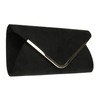 Girly Handbags Womens Envelope Clutch Bag - Black