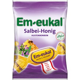 Em-eukal Cough Drops Sage Honey Bulk Pack of 10 (10 x 75 g)