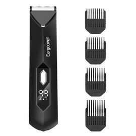VIO Body Shaver, 2025, Men's, Unwanted Hair Treatment, LED Display, Lock Function, 4 Types of Limit Combs, Adjustable Length, IPX7 Waterproof, For Both Wet and Dry Use, Arms, Legs, Shaver, Bikini